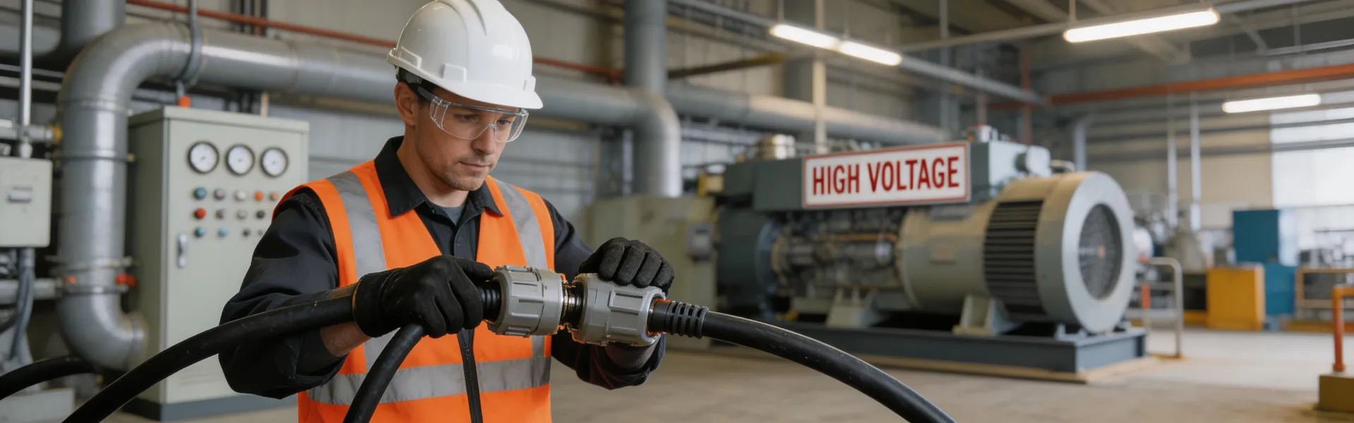 Heavy duty connector testing in energy plant